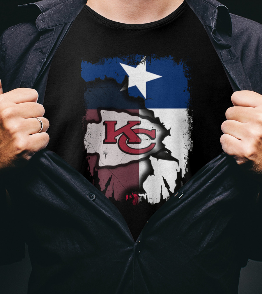 Texas Chiefs Star Flag Chiefs T-Shirt