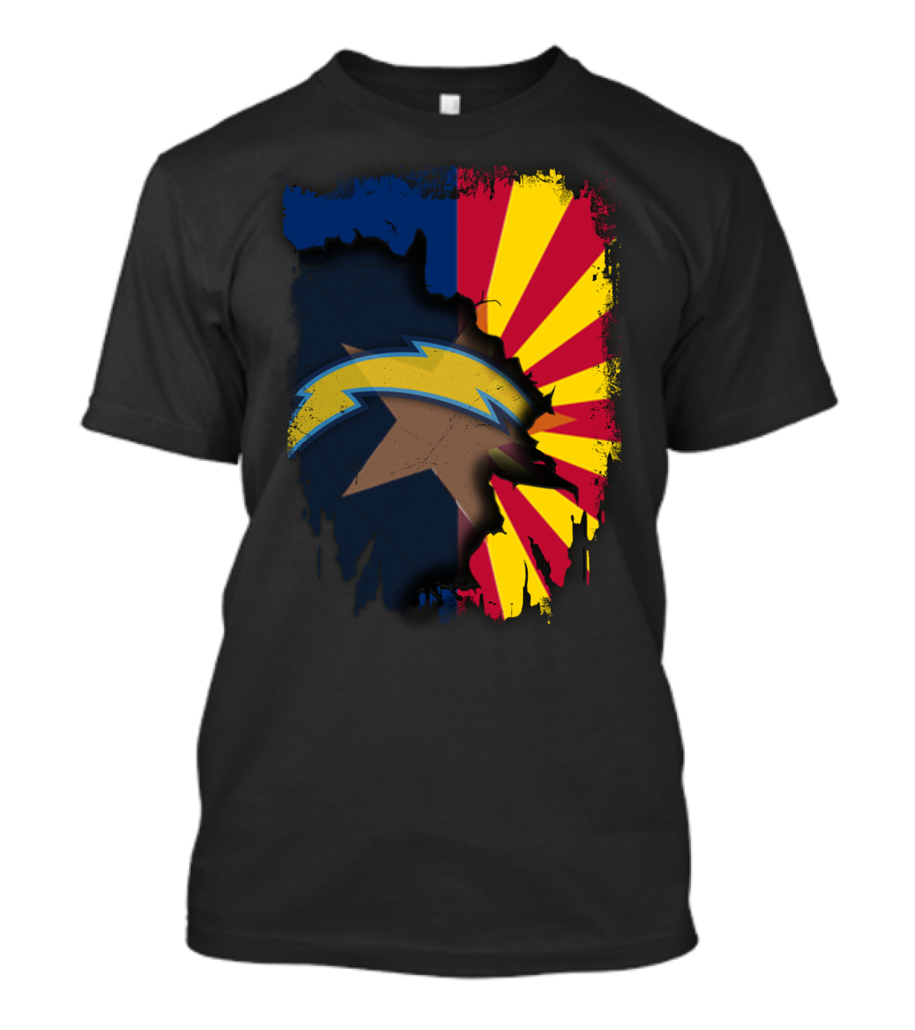 Arizona Los Angeles Chargers Unity Collaboration T-Shirt