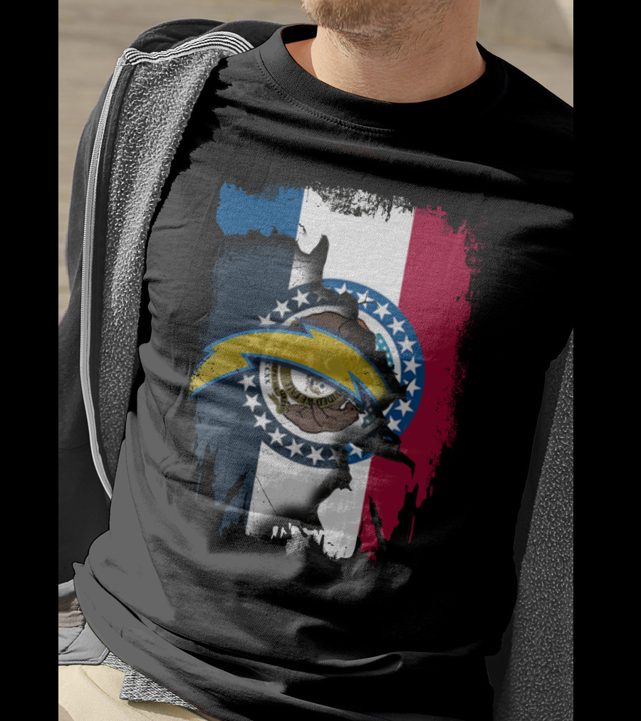 Together Missouri Chargers Flag Emblem T-Shirt