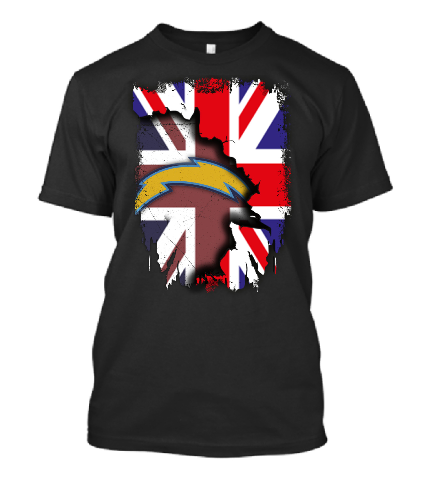 Together United Kingdom Flag With Chargers T-Shirt