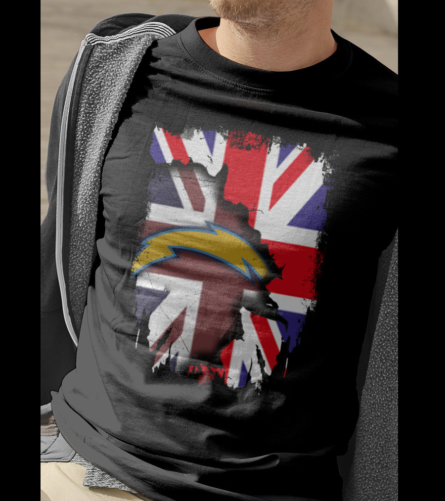 Together United Kingdom Flag With Chargers T-Shirt