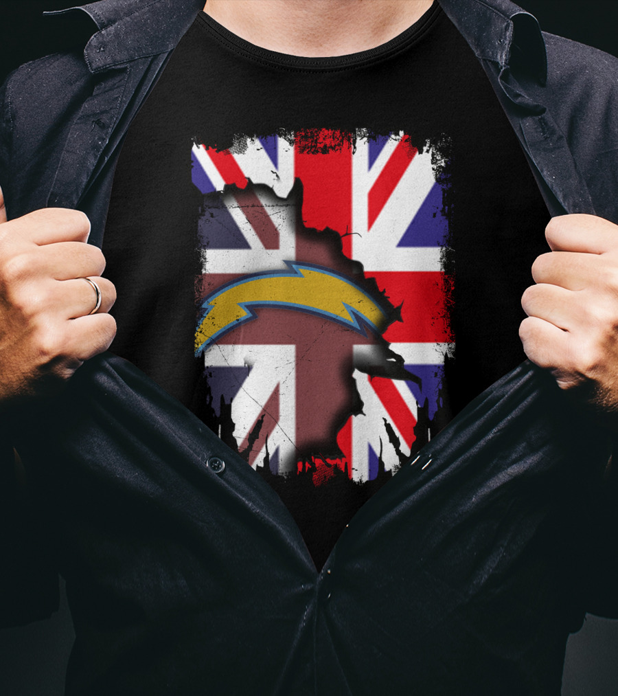 Together United Kingdom Flag With Chargers T-Shirt