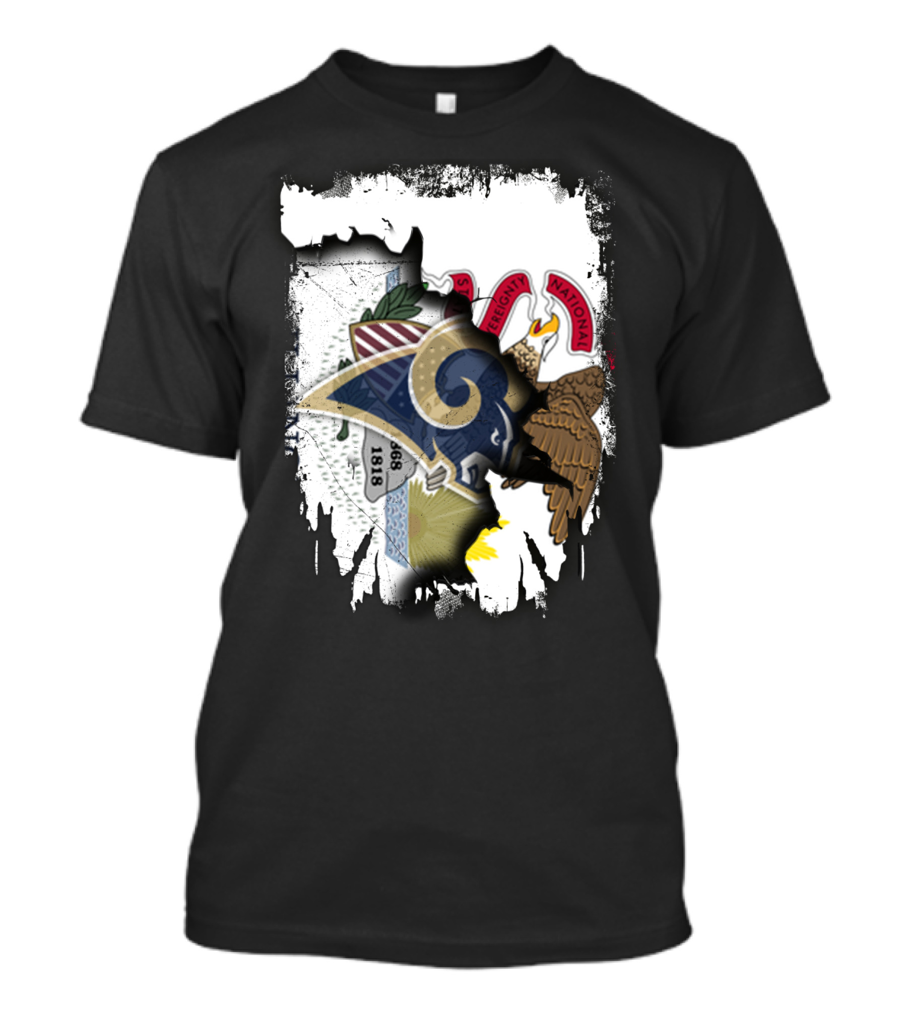 Together Illinois Rams Heritage Vintage Emblem T-Shirt