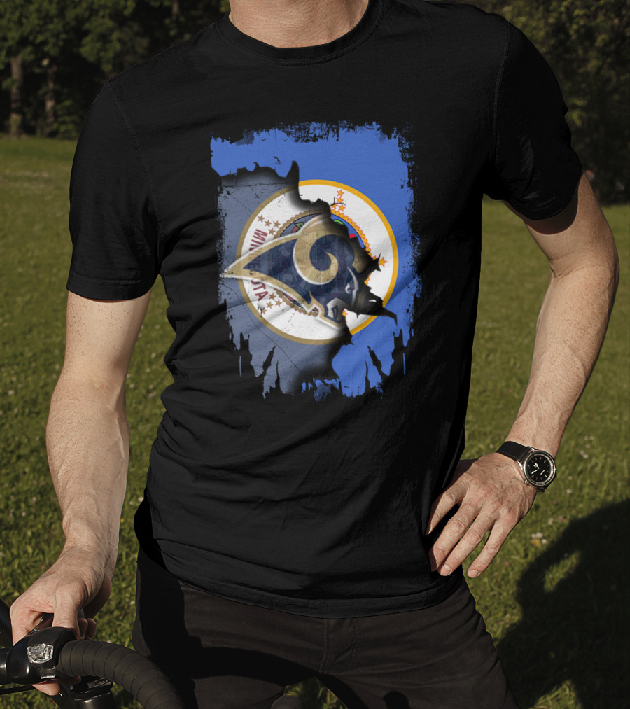 Together Minnesota Rams With State Seal Emblem T-Shirt