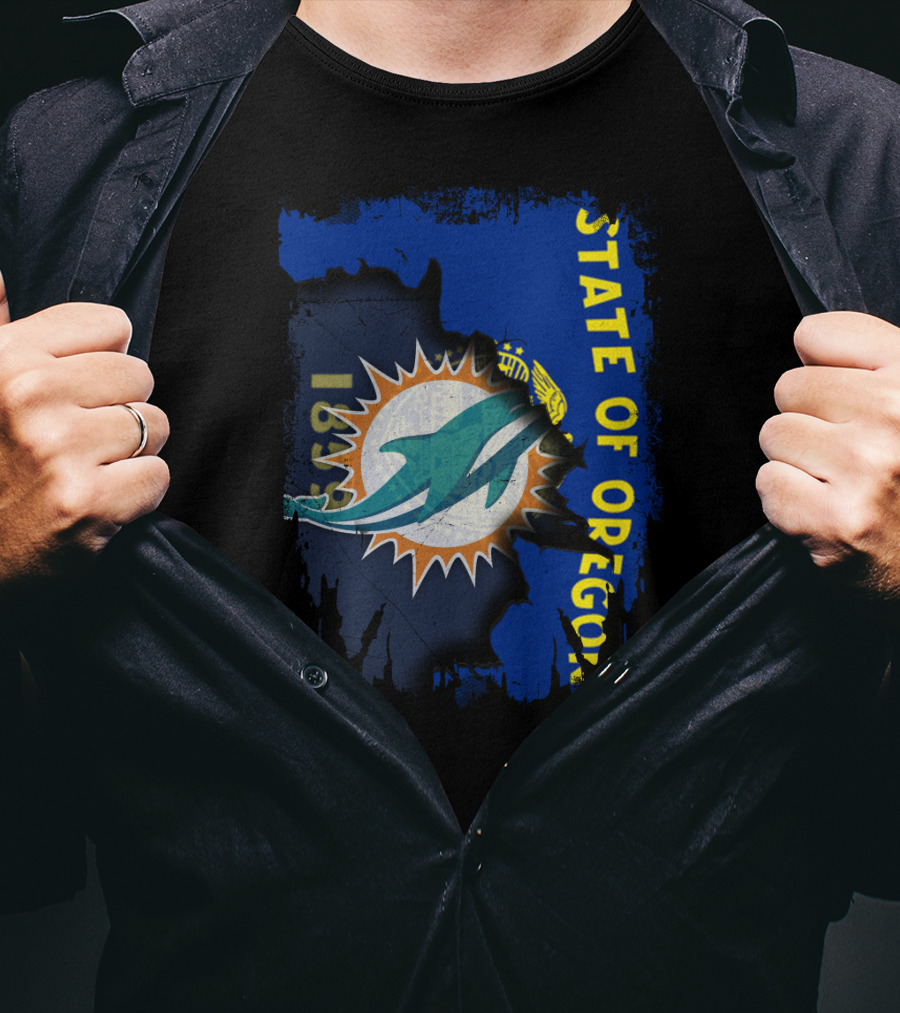 State Of Oregon Dolphins 1961 T-Shirt