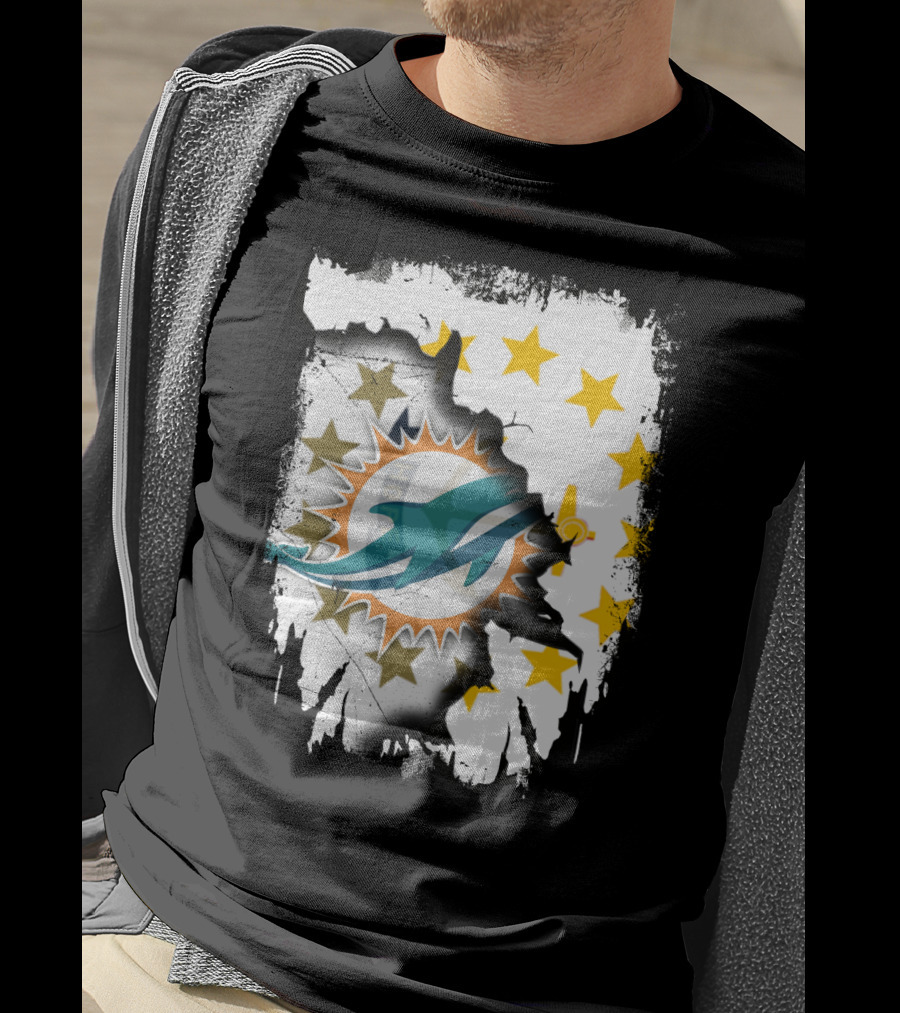 Together Rhode Island Dolphins Stars T-Shirt