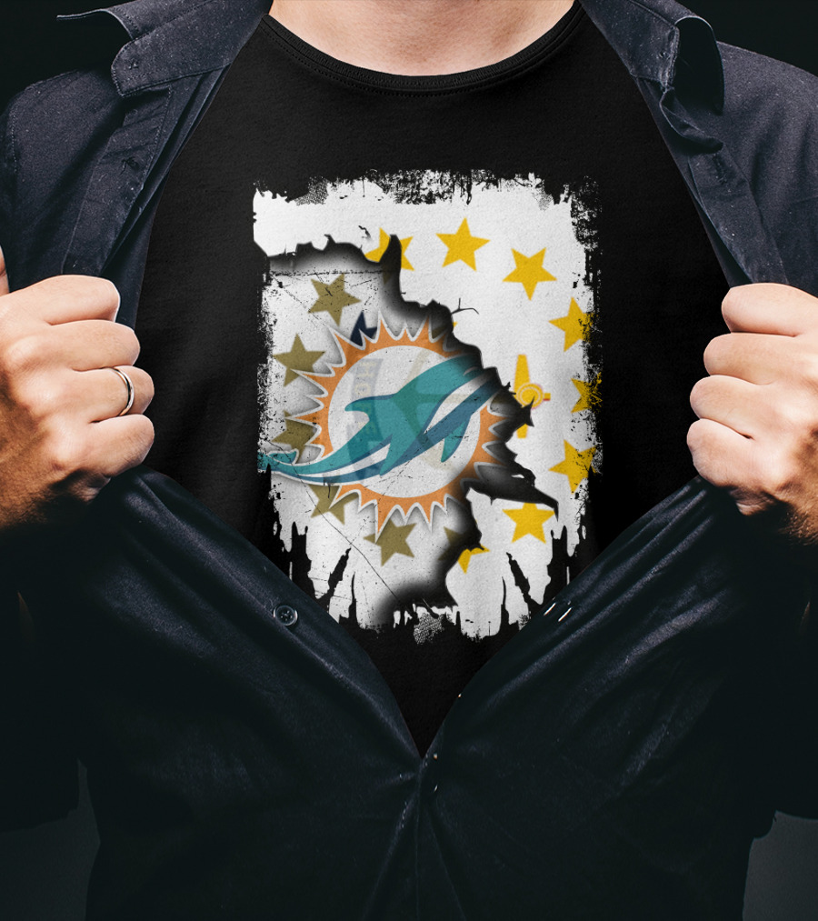 Together Rhode Island Dolphins Stars T-Shirt