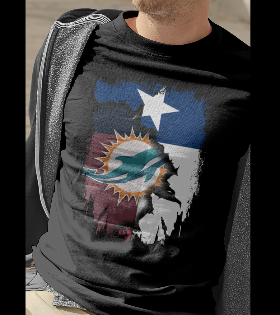 Texas Miami Dolphins Fusion T-Shirt