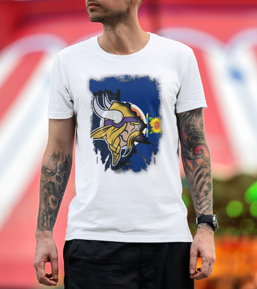 Kansas Sunflower Viking T-Shirt