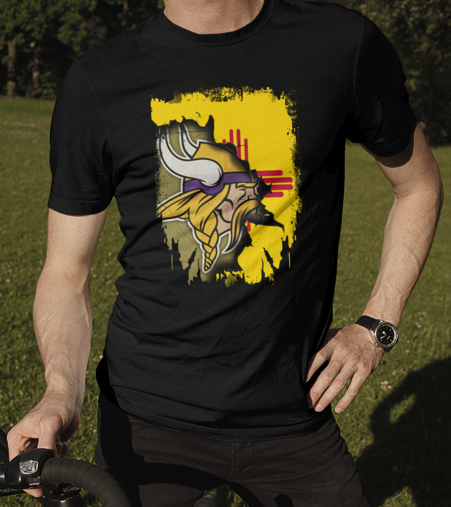 New Mexico With Vikings And Zia T-Shirt