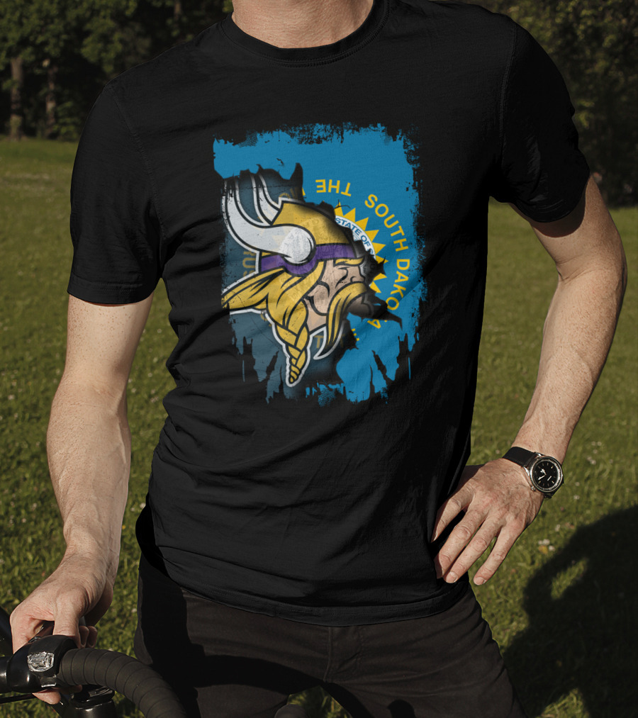 South Dakota Pride With Minnesota Vikings T-Shirt