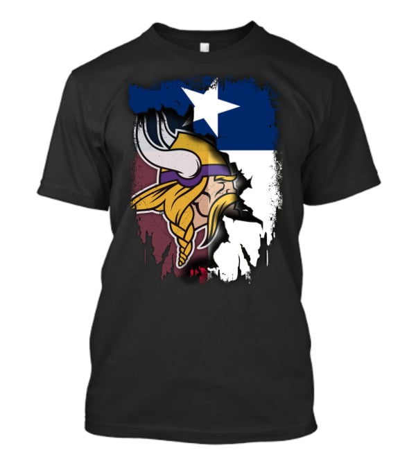 Texas Pride With Vikings Spirit T-Shirt