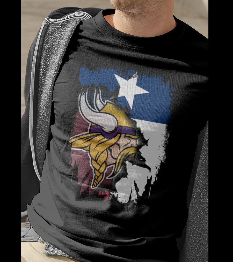 Texas Pride With Vikings Spirit T-Shirt