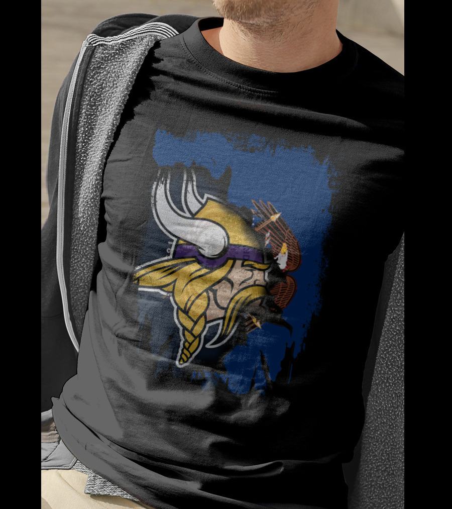 Utah United With Vikings And Eagles T-Shirt