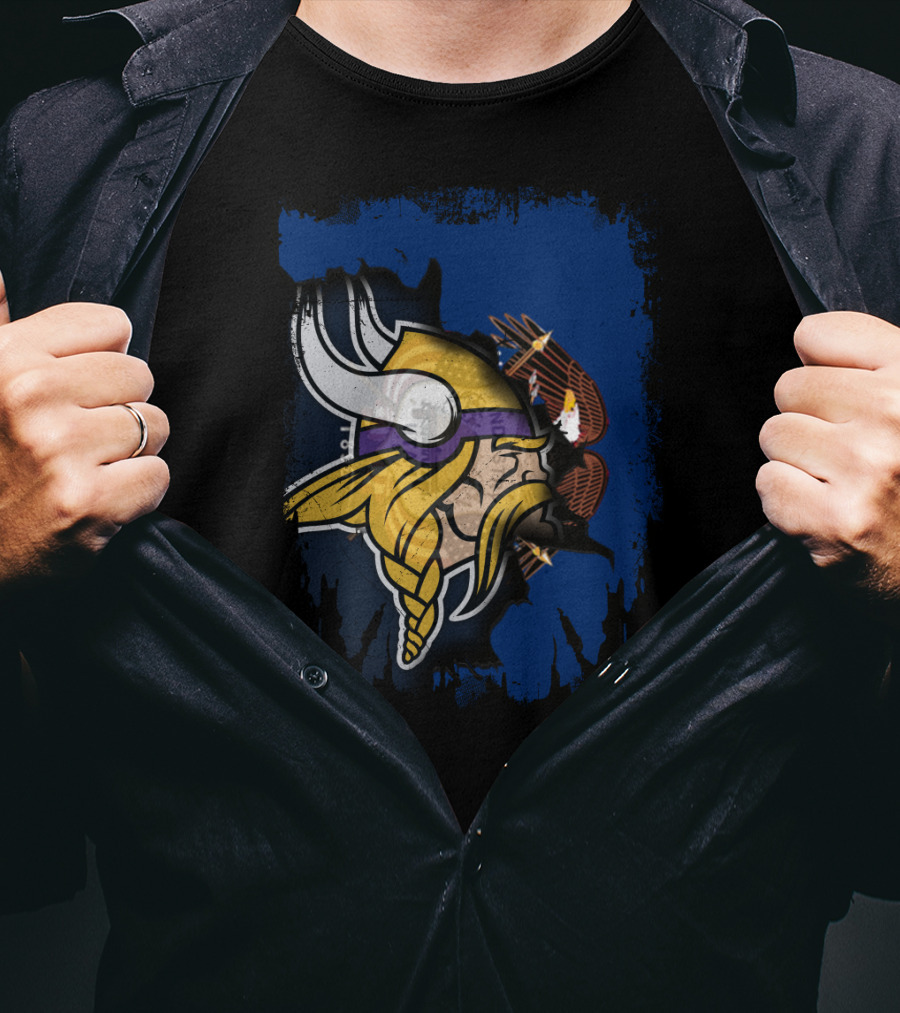 Utah United With Vikings And Eagles T-Shirt