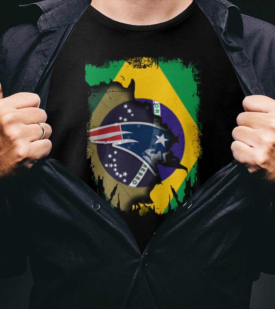 Together Brazil Patriots Flag Fusion T-Shirt