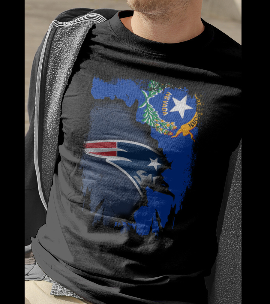 Nevada State Pride Patriots Logo Fusion T-Shirt