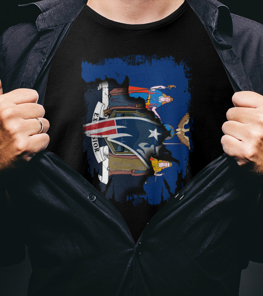 New York Excelsior New England Patriots Collaboration T-Shirt