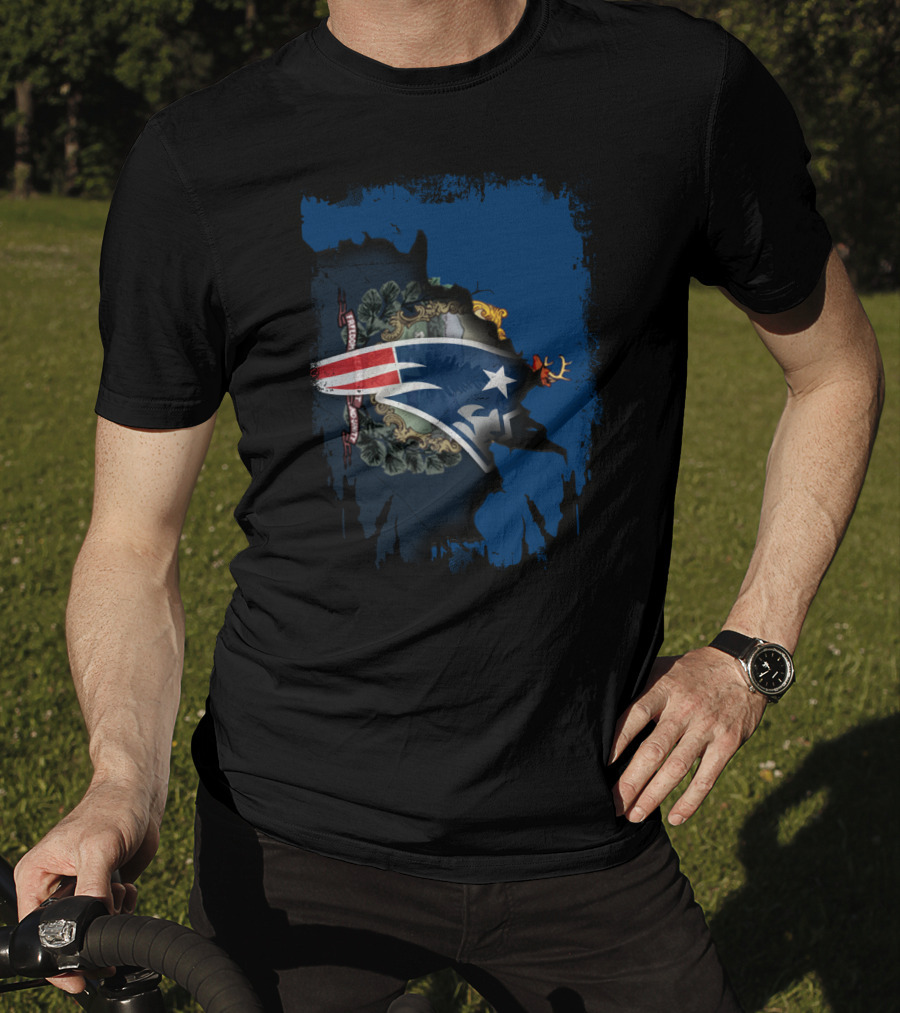 Vermont Patriot Unity With State Silhouette And Emblem T-Shirt