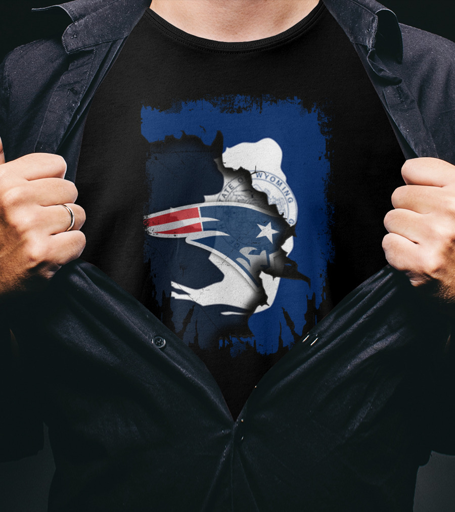 Together Wyoming Patriots Seal And Logo Fusion T-Shirt