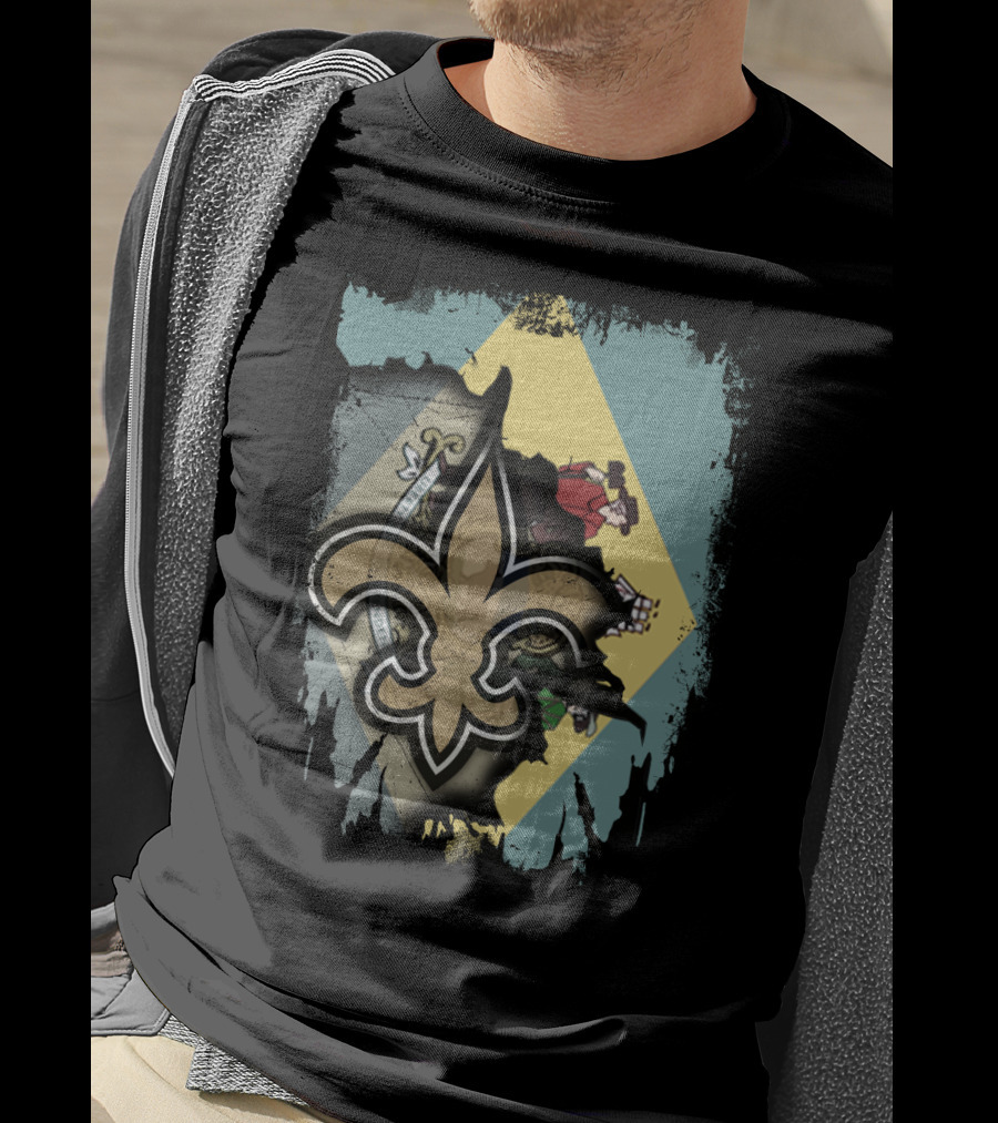 Delaware And Saints Fleur-de-Lis United Collaboration T-Shirt
