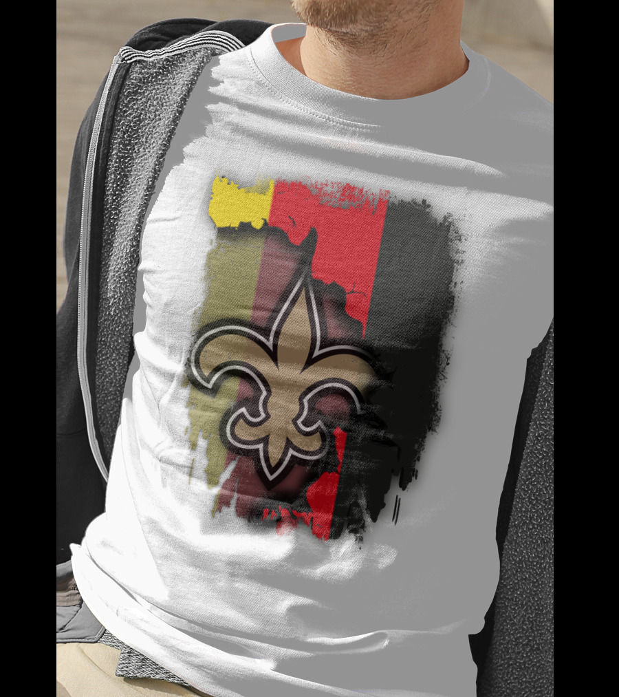 Germany Colors With Saints Fleur-de-Lis Emblem T-Shirt