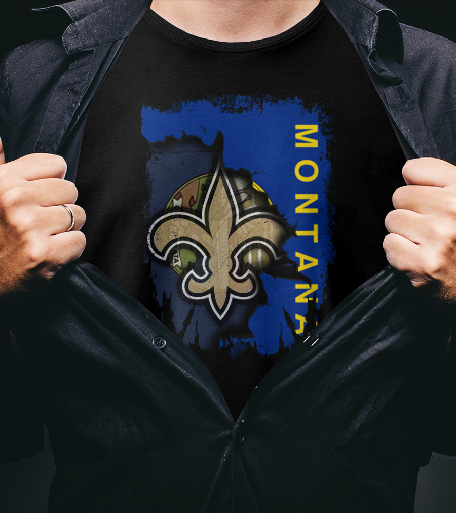 Montana Fleur-de-Lis Football Unity T-Shirt