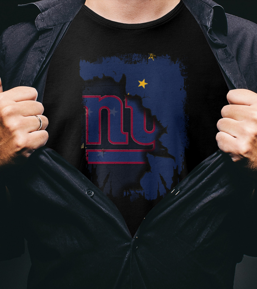 Alaska Together With New York Giants Star T-Shirt