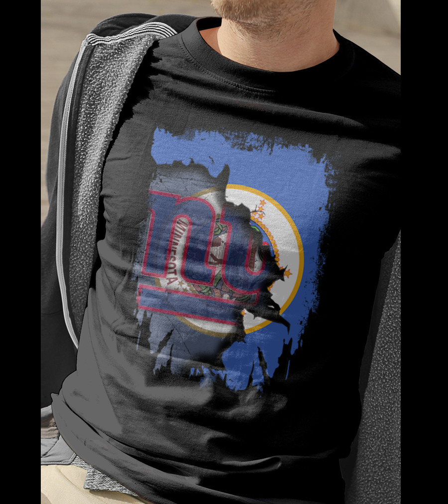 Together Minnesota New York Giants Collaboration T-Shirt