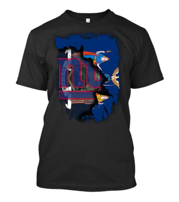 New York Giants Together Excelsior State Flag T-Shirt