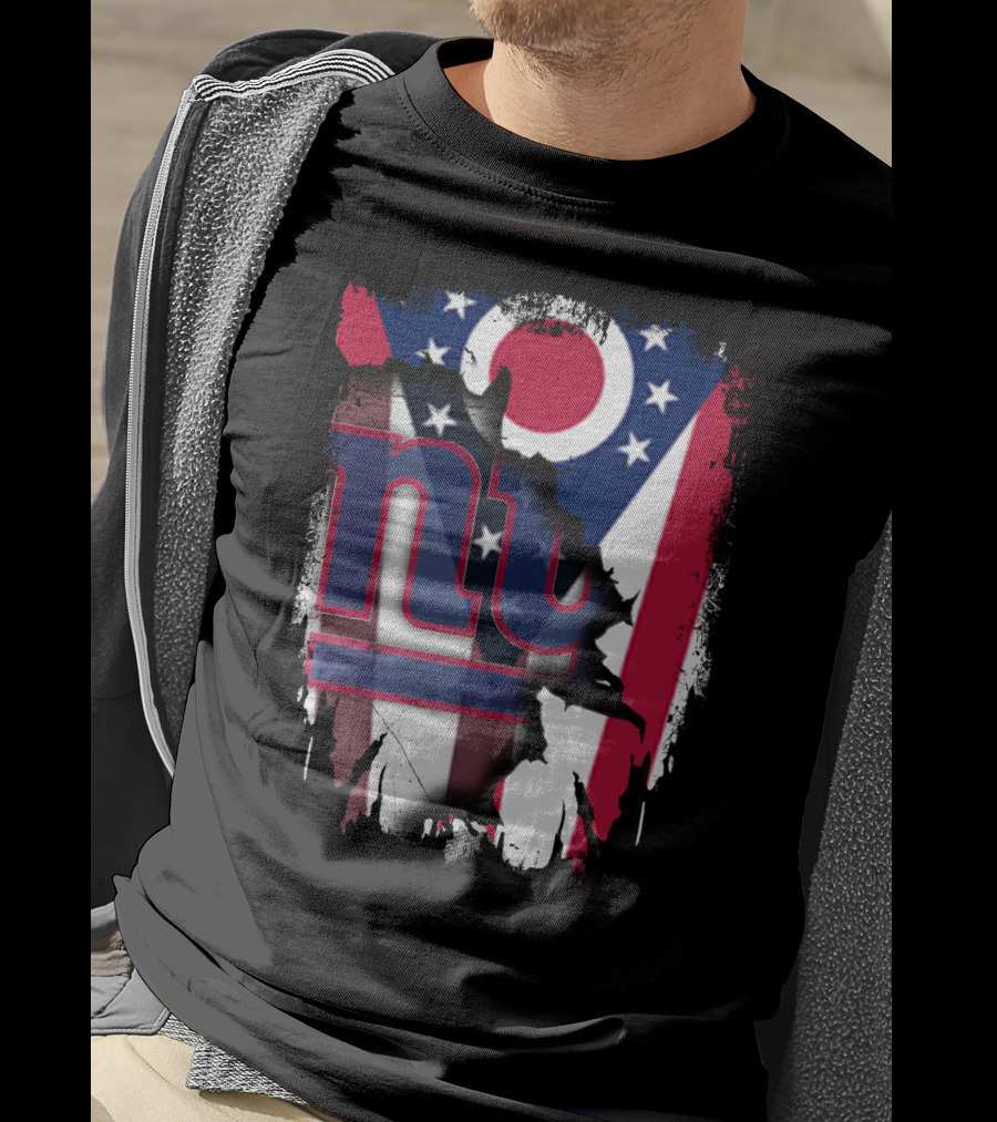 Ohio With New York Giants Together T-Shirt