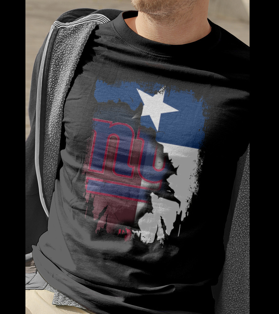 Together Texas Star With New York Giants T-Shirt