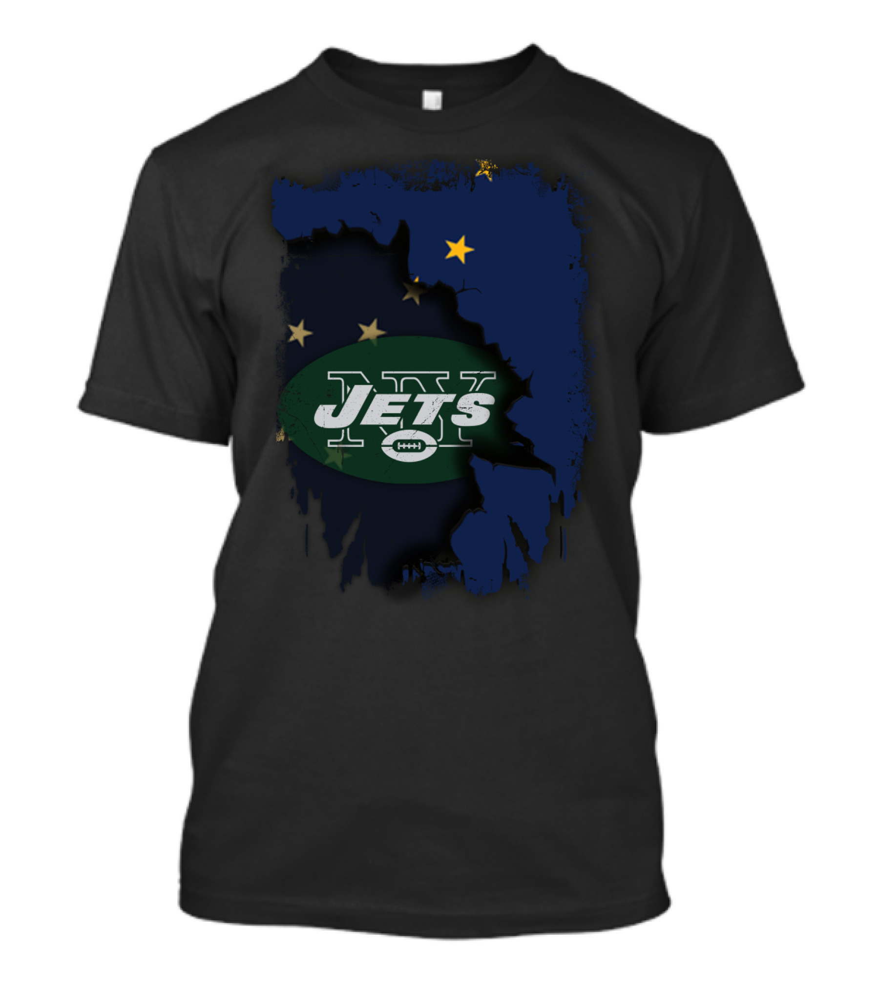 Together Alaska NY Jets Stars Map T-Shirt