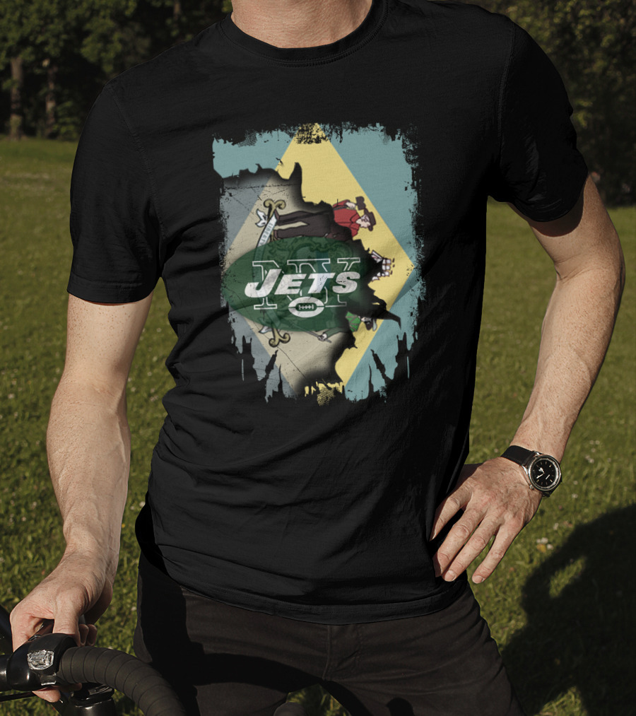 Delaware Jets Football Fusion T-Shirt