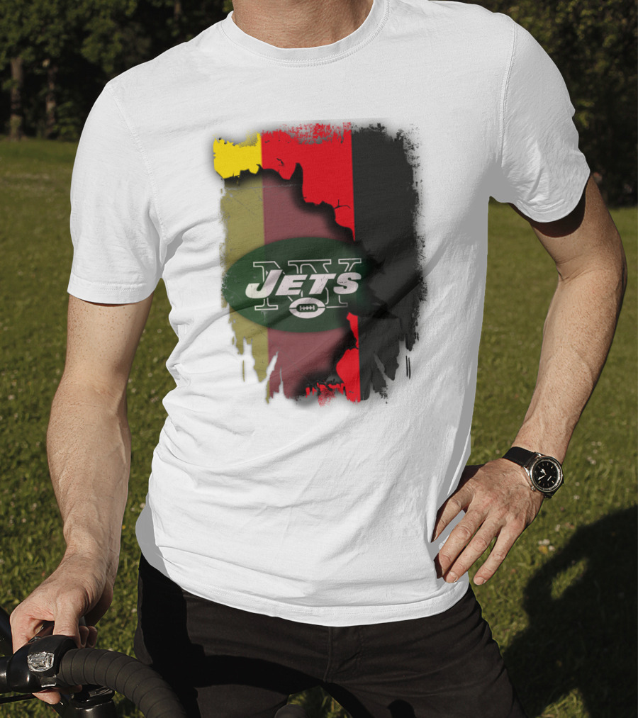 Germany Flag With New York Jets T-Shirt
