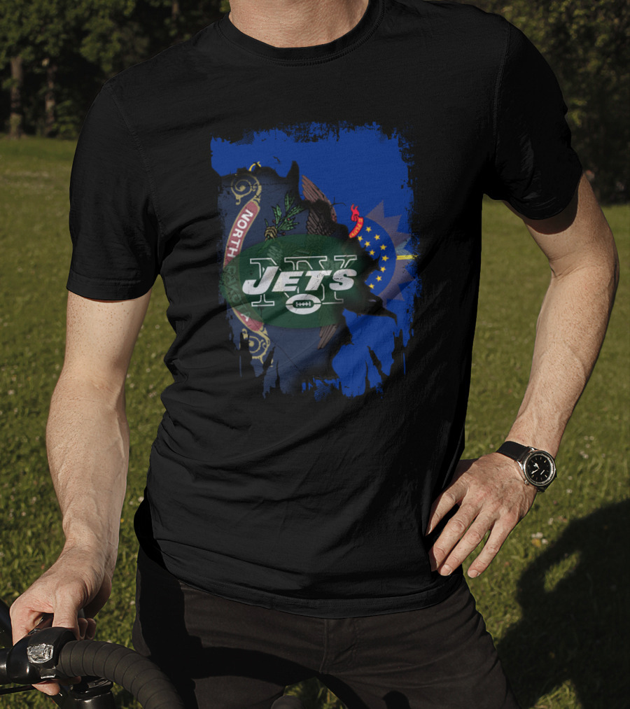 North Dakota State Pride With Jets Football T-Shirt