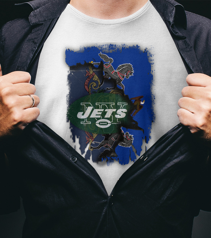 Jets Together Pennsylvania Crest Lions T-Shirt