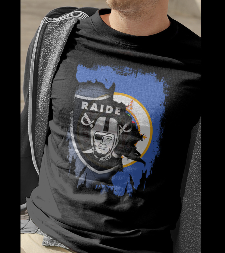 Raiders Minnesota State Flag Fusion T-Shirt
