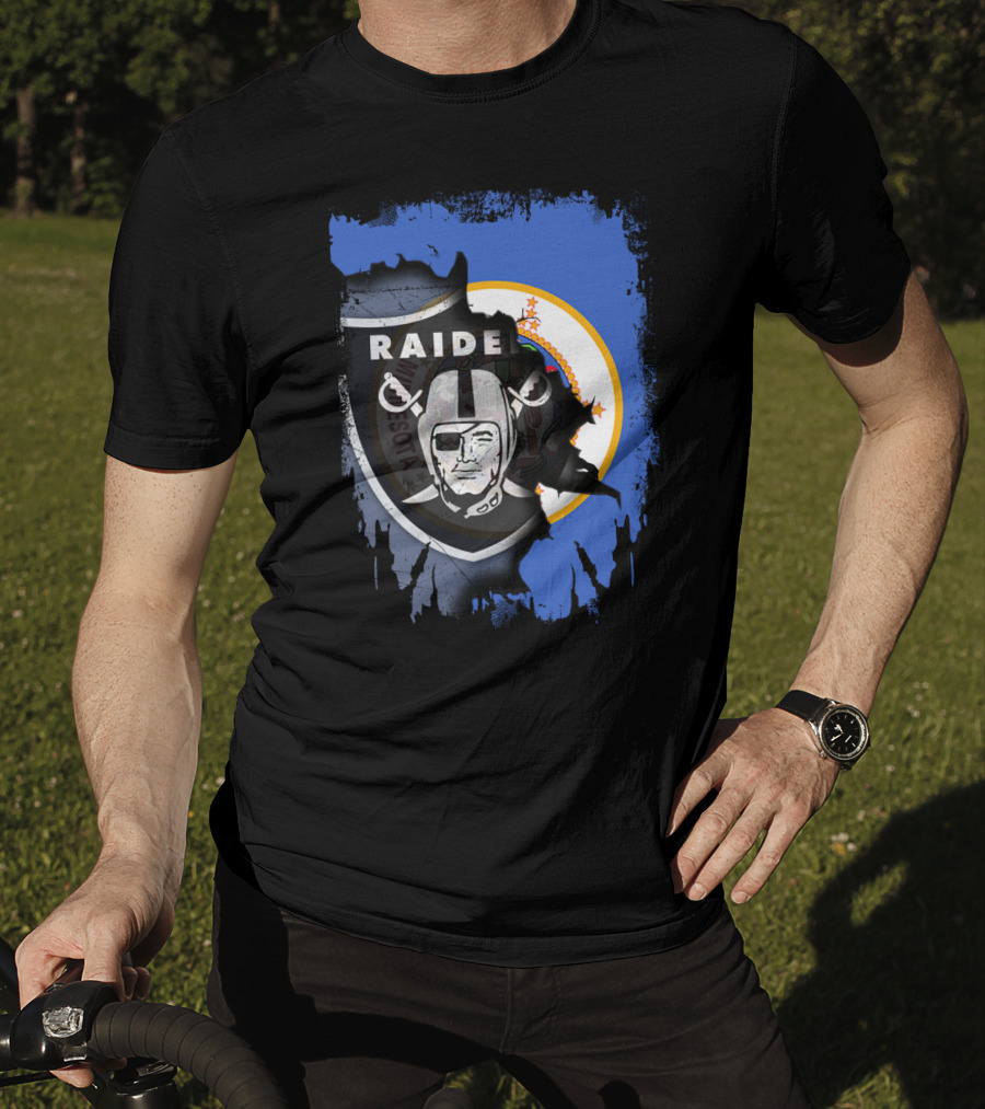 Raiders Minnesota State Flag Fusion T-Shirt