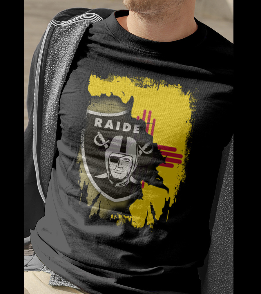 Raider Nation New Mexico Zia Symbol Fusion T-Shirt