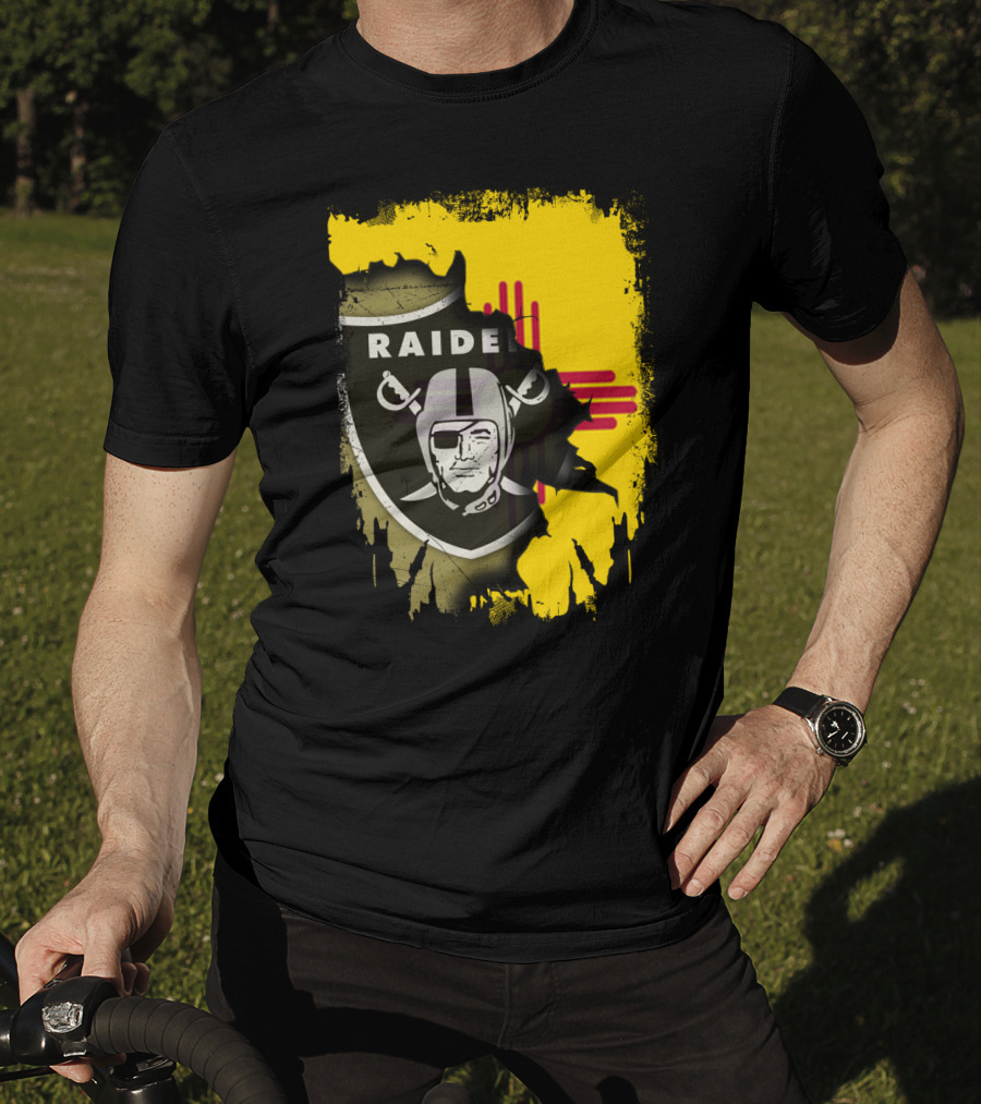 Raider Nation New Mexico Zia Symbol Fusion T-Shirt