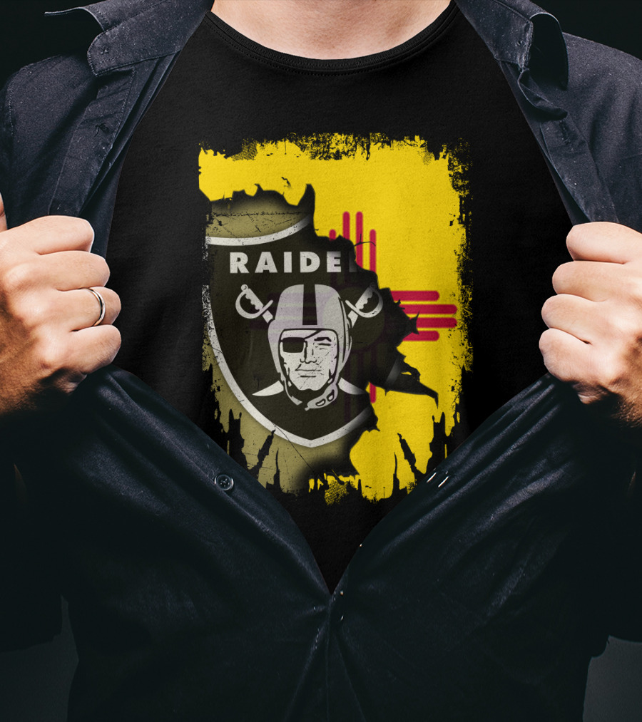 Raider Nation New Mexico Zia Symbol Fusion T-Shirt