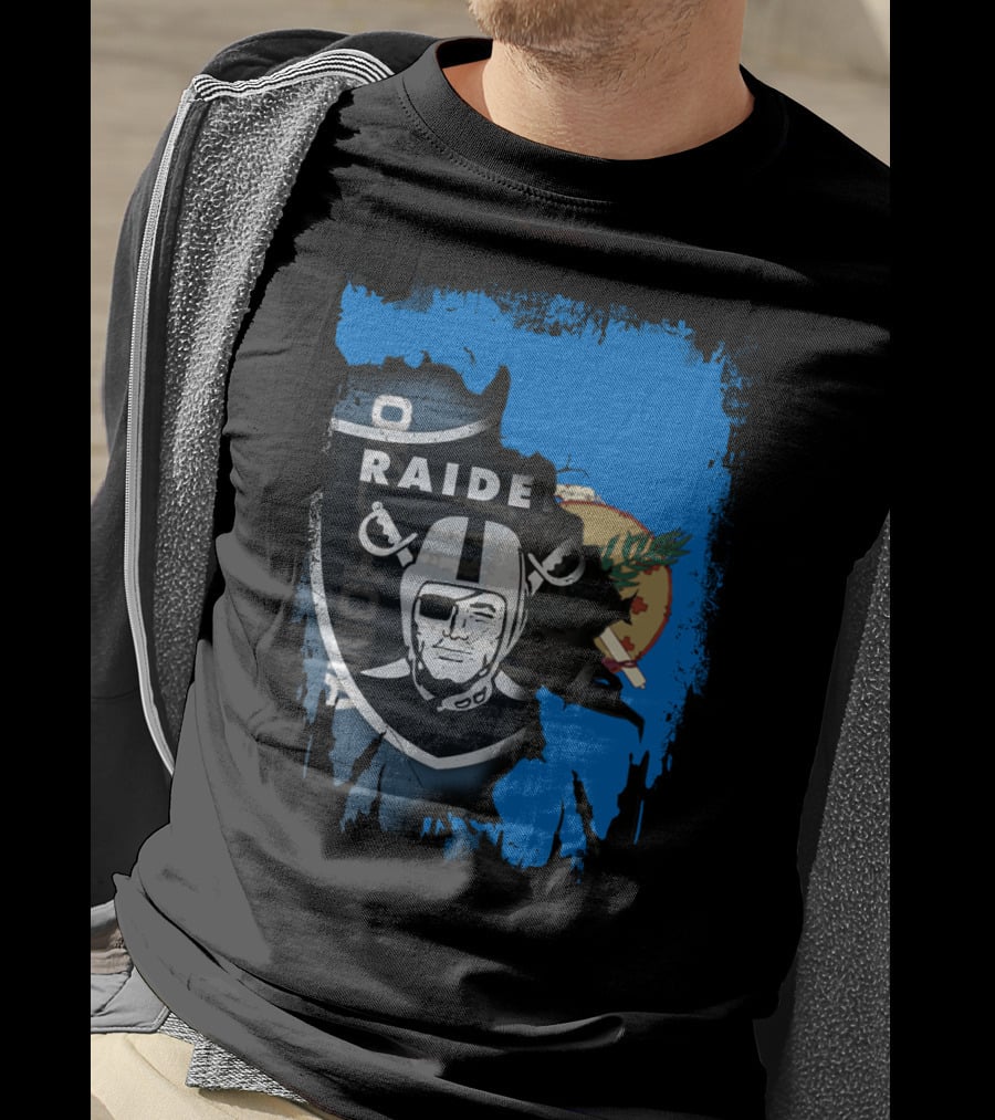 Oklahoma Raiders Together Flag Shield T-Shirt