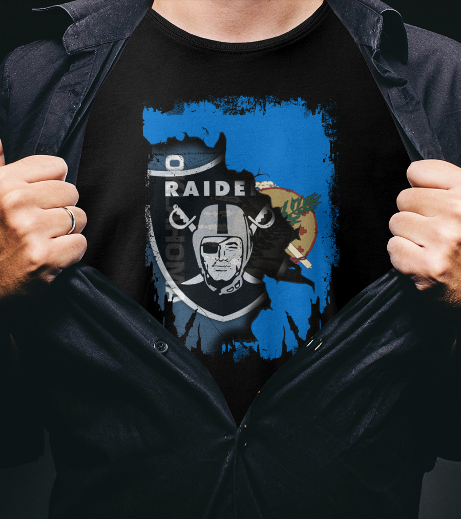 Oklahoma Raiders Together Flag Shield T-Shirt