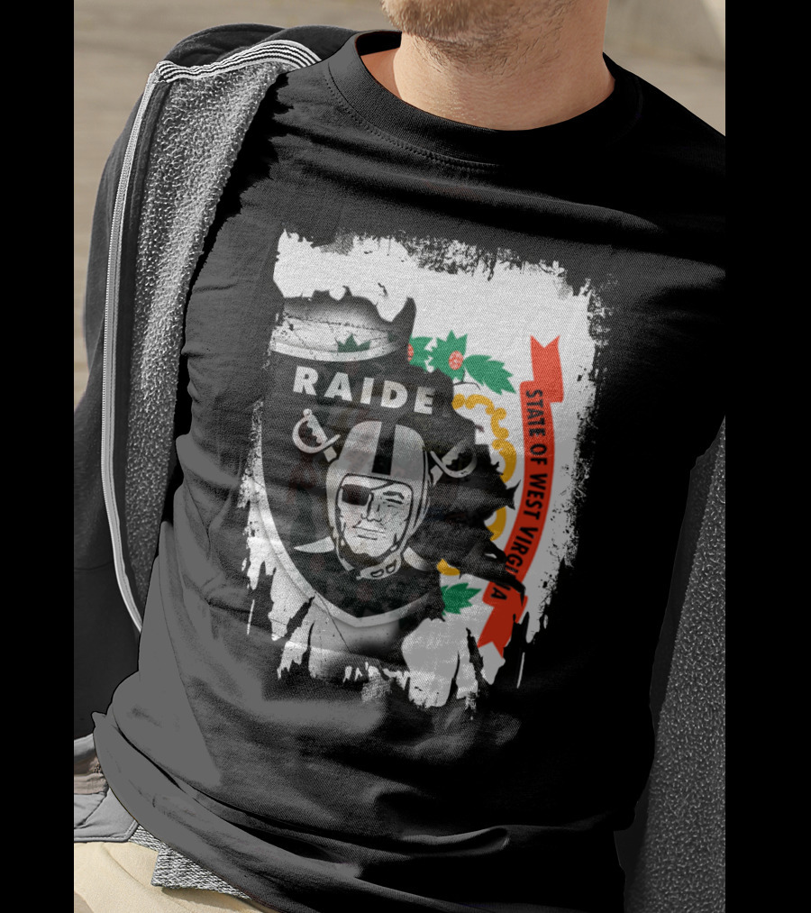 West Virginia State With Raiders Shield T-Shirt