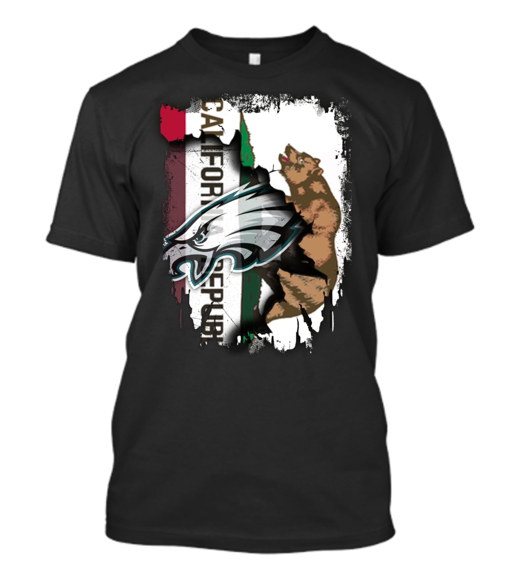 California Republic With Eagles T-Shirt