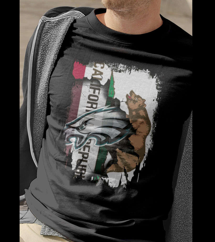 California Republic With Eagles T-Shirt