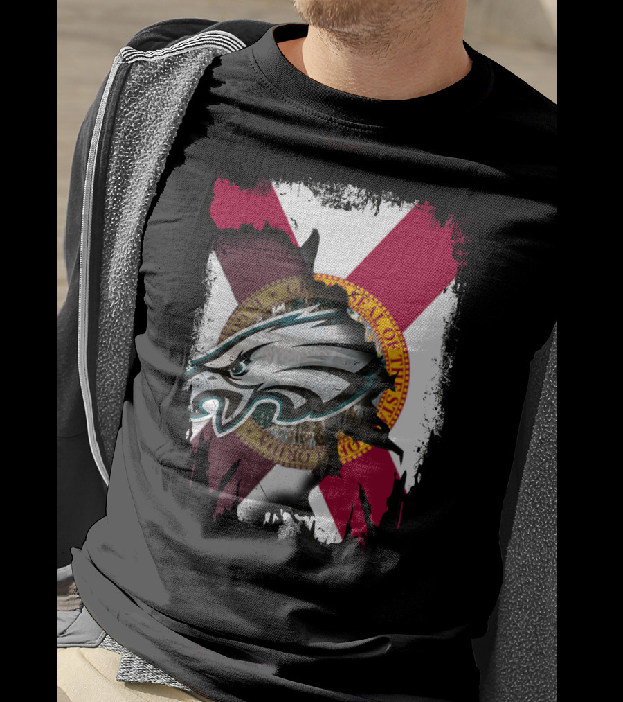 Together Florida Eagles Grant Peel Away Flag T-Shirt