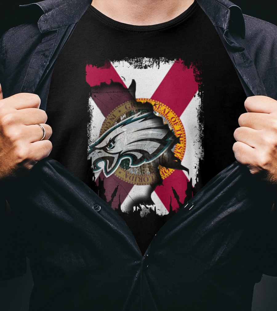 Together Florida Eagles Grant Peel Away Flag T-Shirt