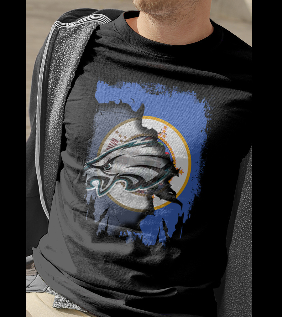 Minnesota State Flag Timeless Eagles Collaboration T-Shirt